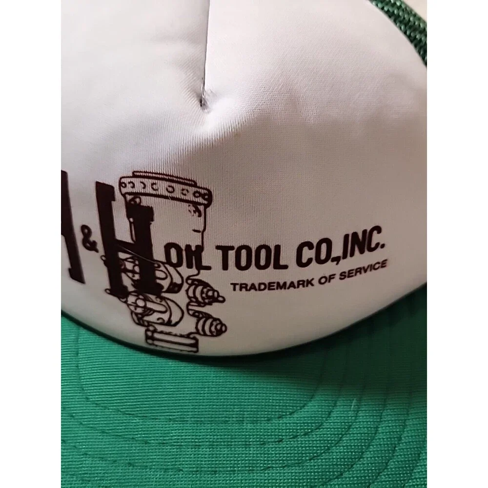 VINTAGE H & H Oil Tool Company Baseball Hat Cap Mens Snapback Adjustable Trucker
